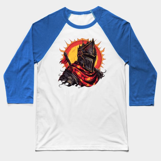 dark soul Baseball T-Shirt by piratesnow